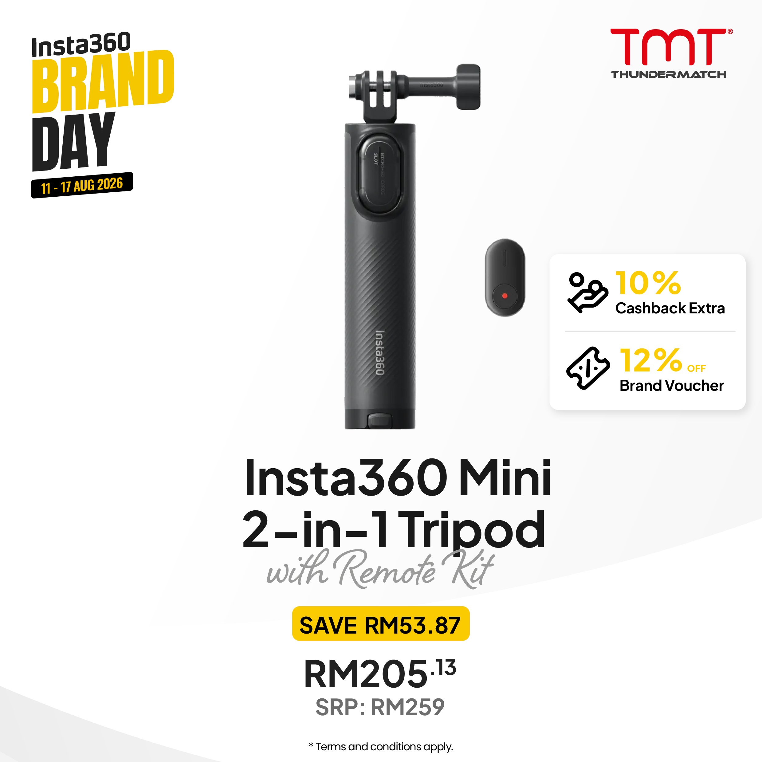 Insta360 Mini 2-in-1 Tripod with remote kit