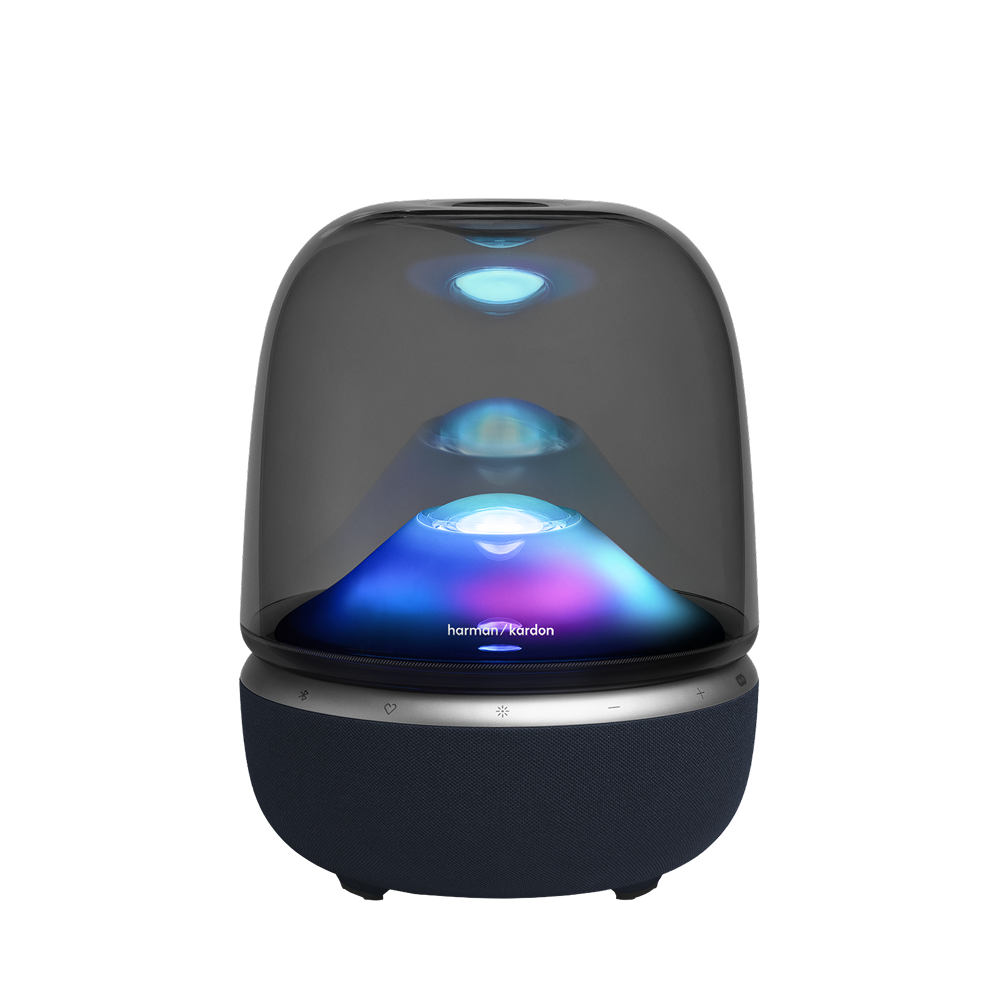 Harman Kardon Aura Studio 5 Wi-Fi home speaker with captivating lighting