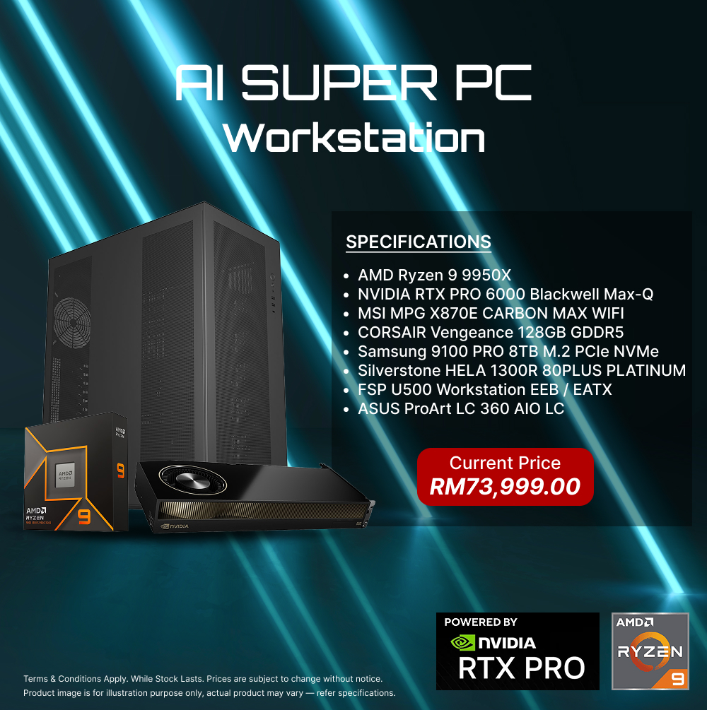 AI Super PC Workstation (Powered by NVIDIA RTX PRO)
