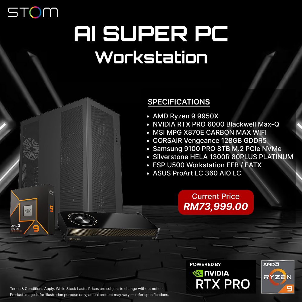 STOM PC Build Package - AI Super PC Workstation