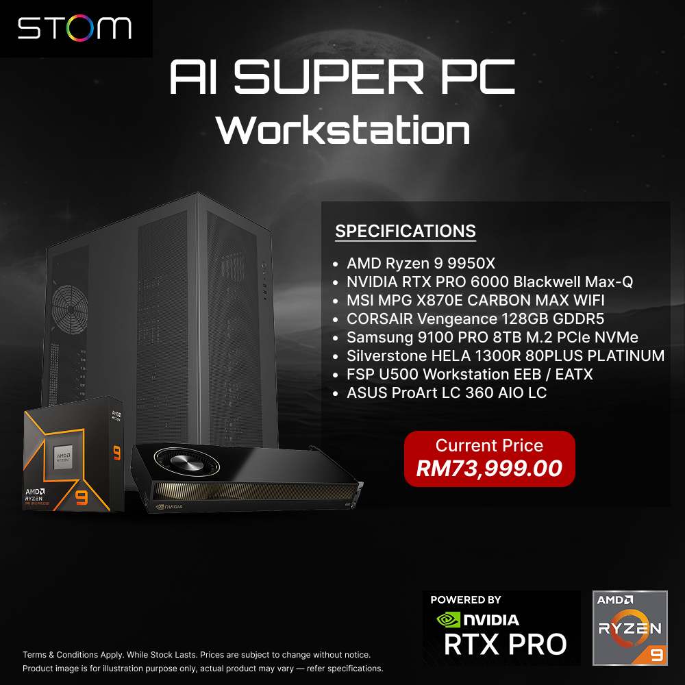 STOM PC Build Package - AI Super PC Workstation