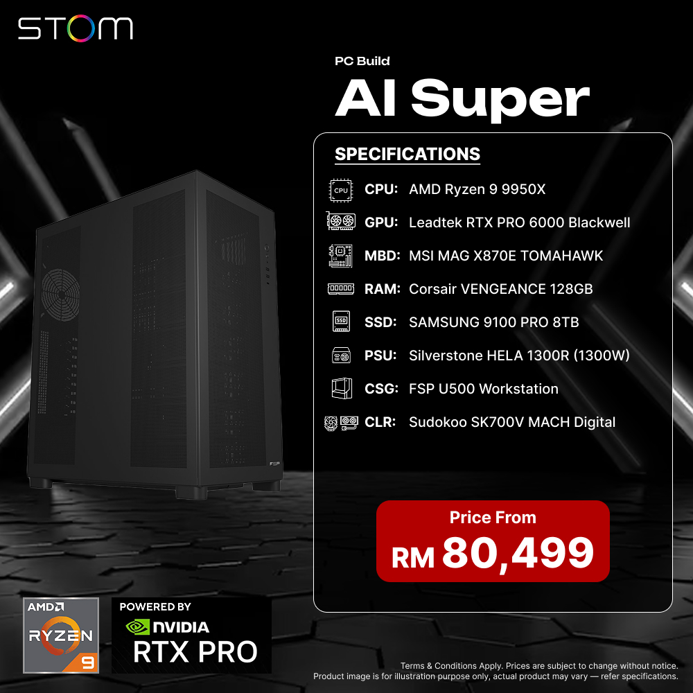 STOM PC Build Package - AI Super PC Workstation