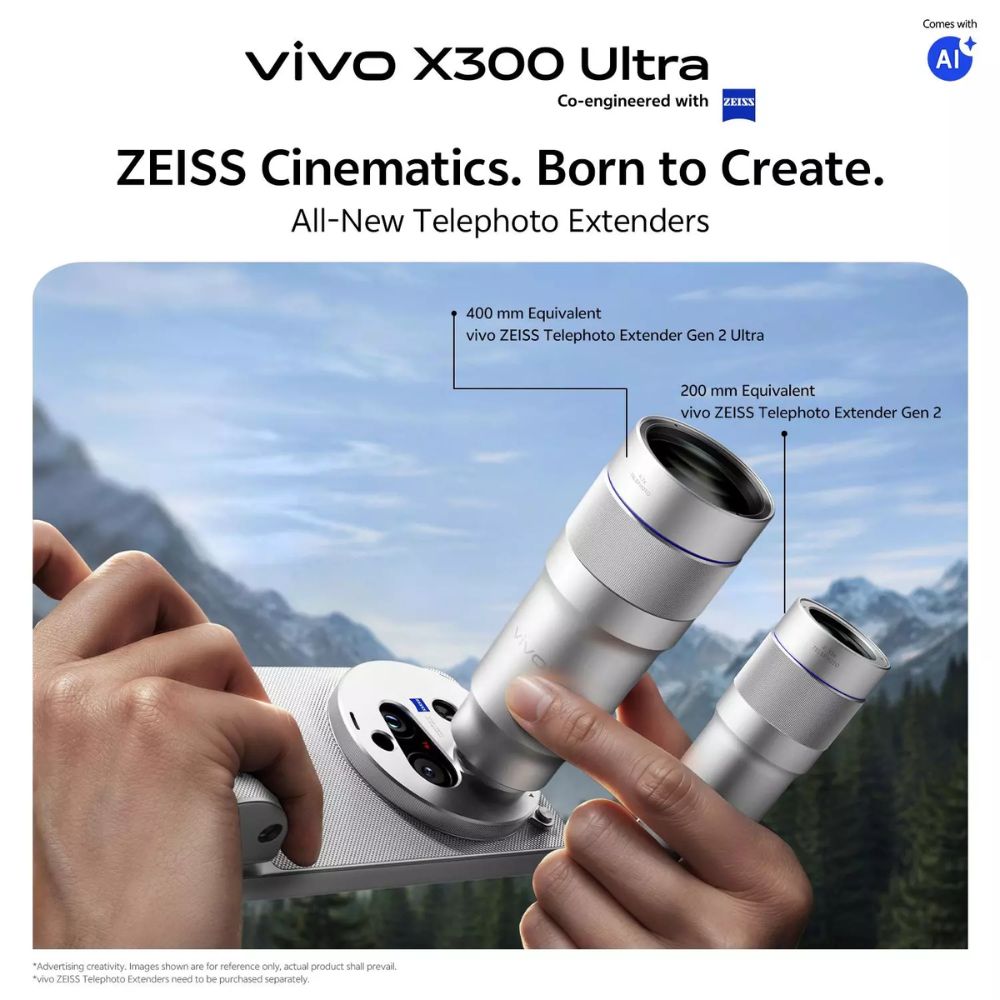vivo X300 Ultra Photographer Kit (X300 Ultra 16GB+1TB, vivo ZEISS Telephoto Extender Gen 2 Ultra & Gen 2 with Grip Kit)