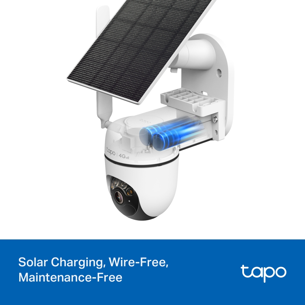 TP-Link Tapo C615G KIT 2K 3MP Solar-Powered Pan/Tilt 4G LTE Security Camera Kit