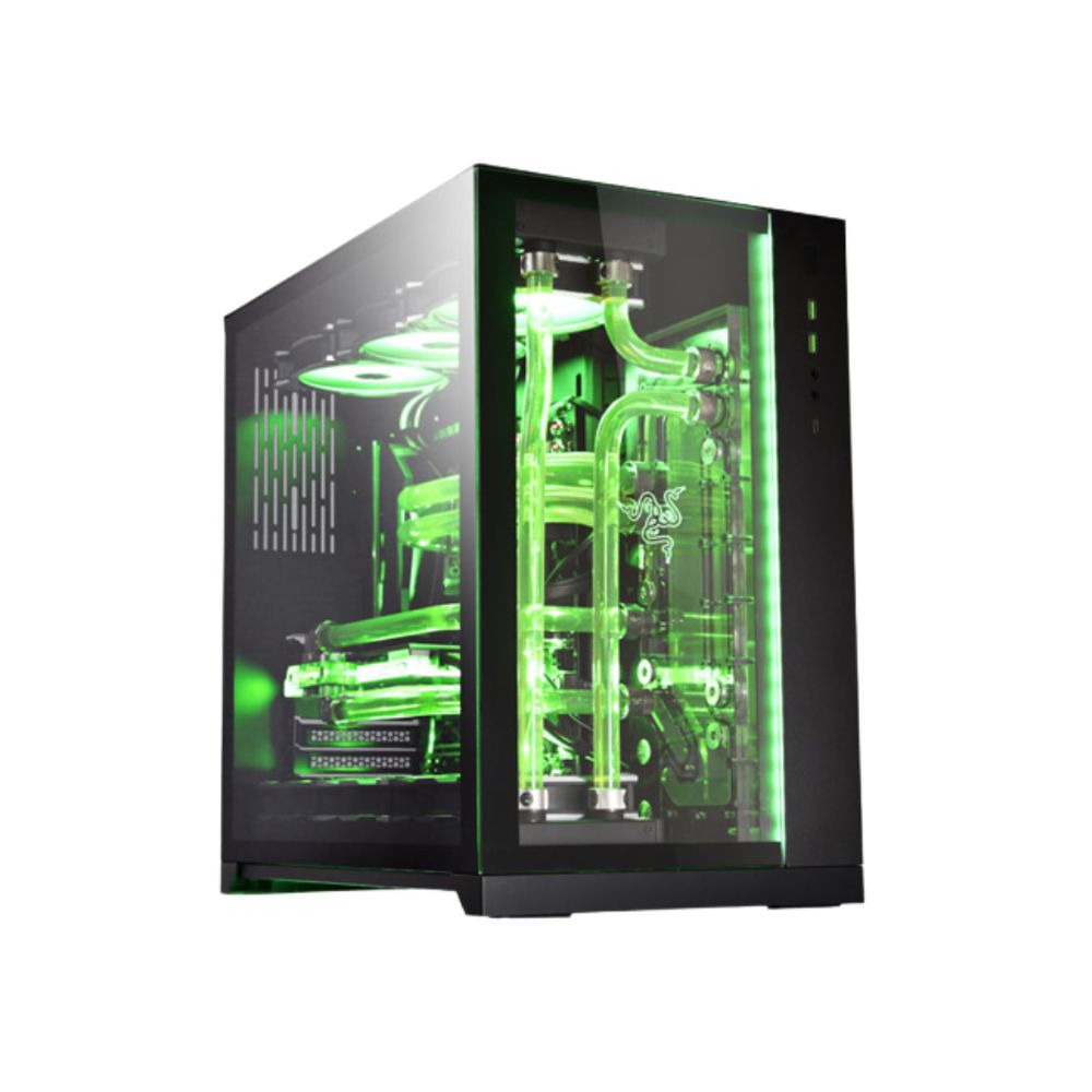 Lian Li O11 Dynamic RAZER EDITION EATX | BLACK | Front Type-C/Included GB-001 GPU Anti-Sag Bracket Casing