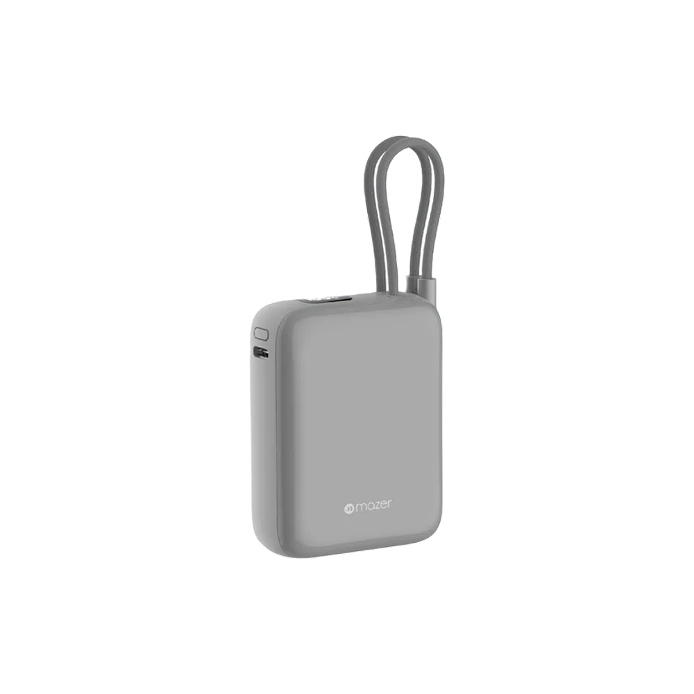 Mazer PowerCharge Nano Duo CCC Power Bank with Built-in Cable