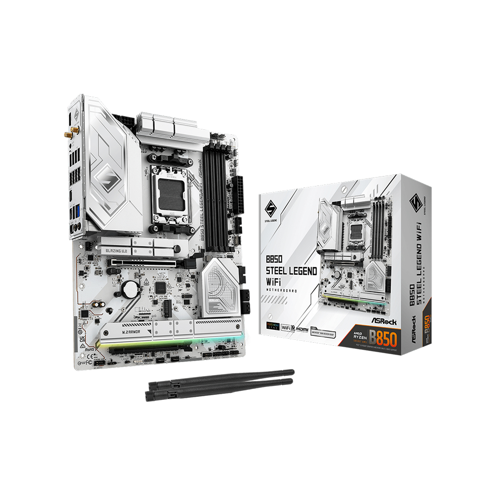 ASRock B850 Steel Legend WIFI ATX Motherboard
