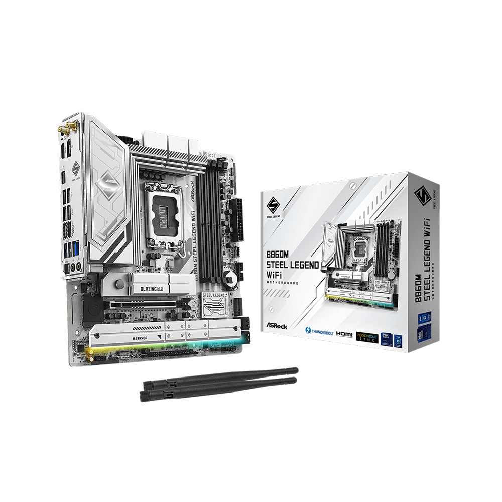 ASRock B860M Steel Legend WIFI mATX Motherboard