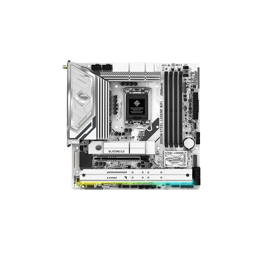ASRock B860M Steel Legend WIFI LGA1851 mATX Motherboard