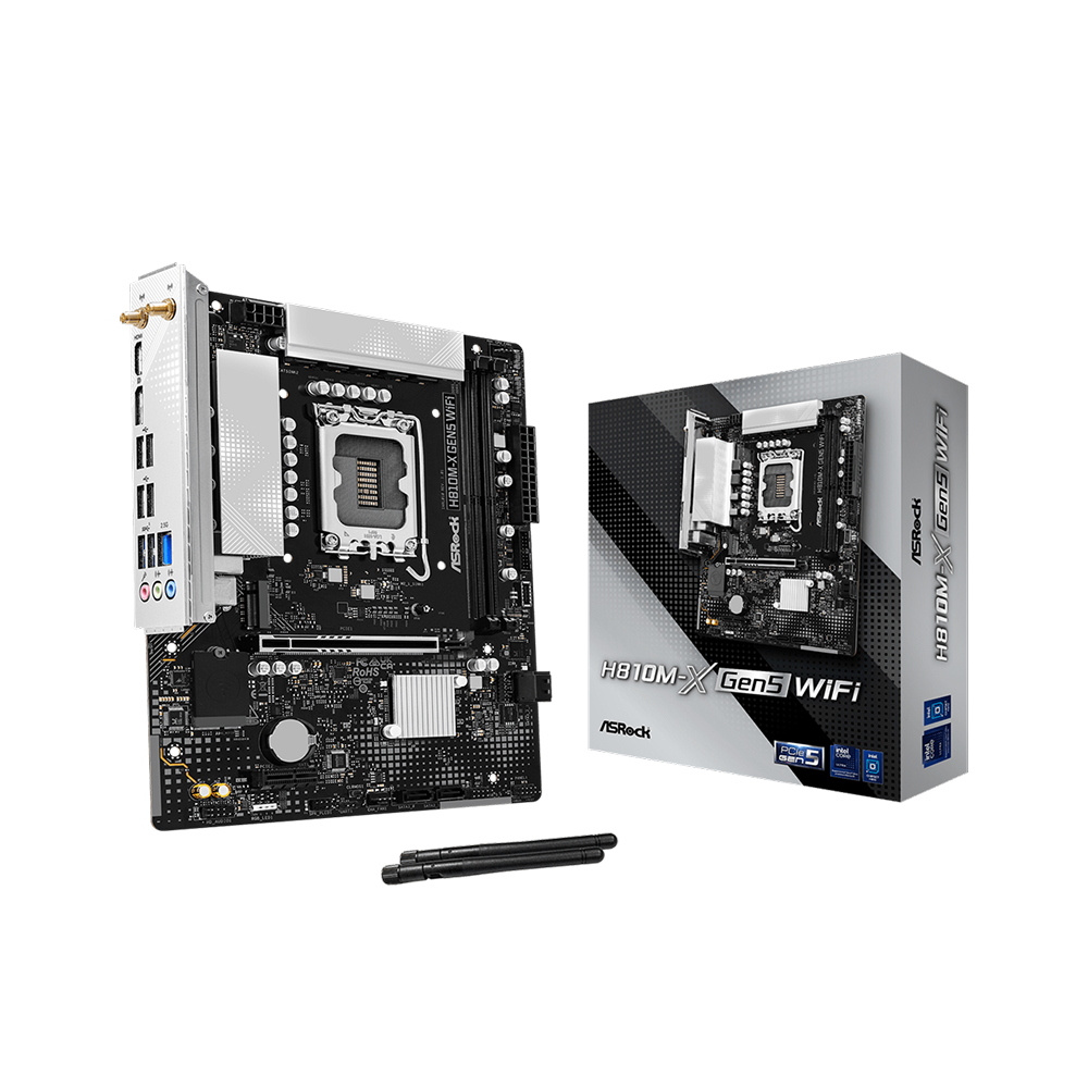 ASRock H810M-X GEN5 WIFI mATX Motherboard