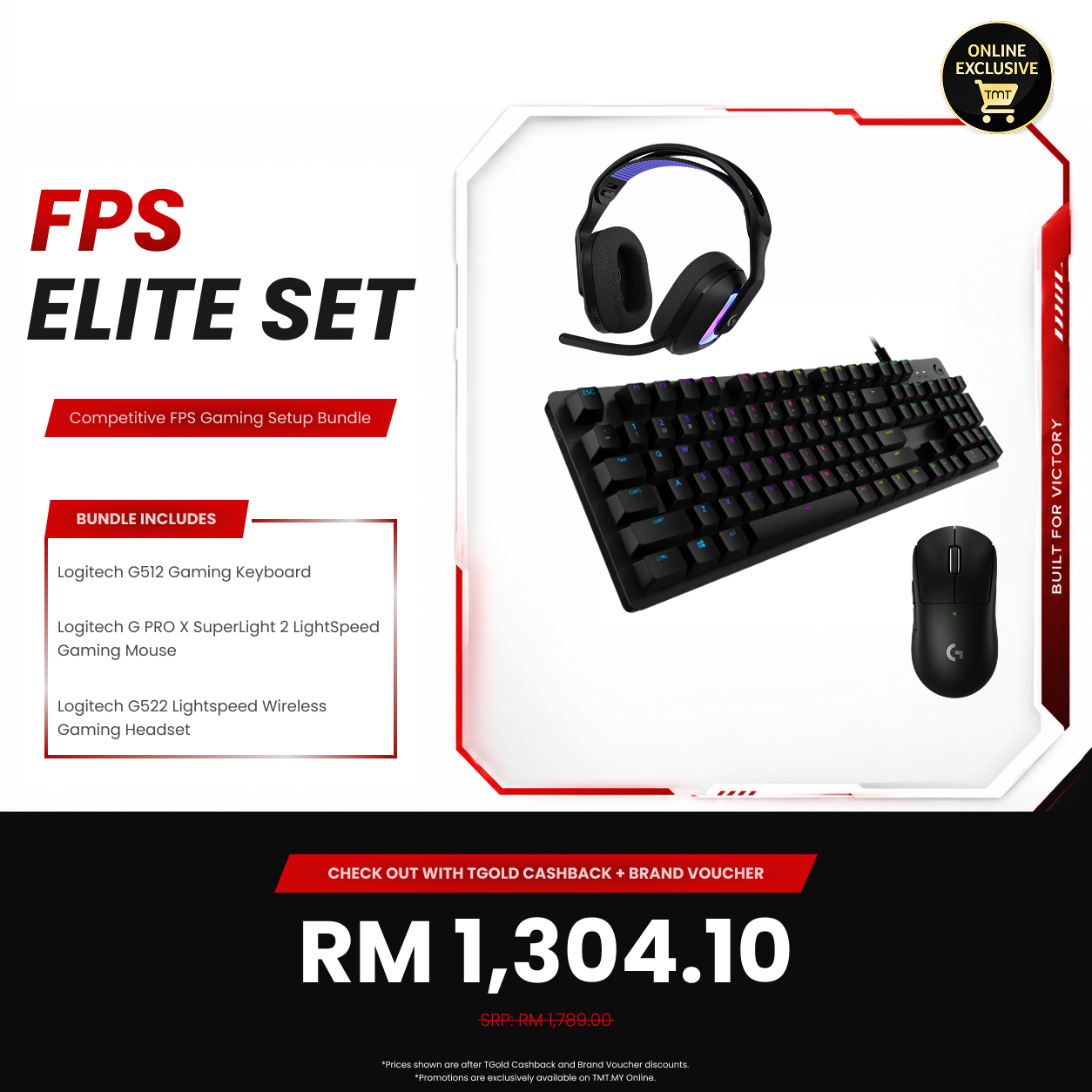 Logitech G Competitive FPS Gaming Setup Bundle