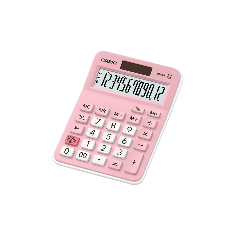 Casio Mini Desk 12 Digits Calculator (MX-12B)