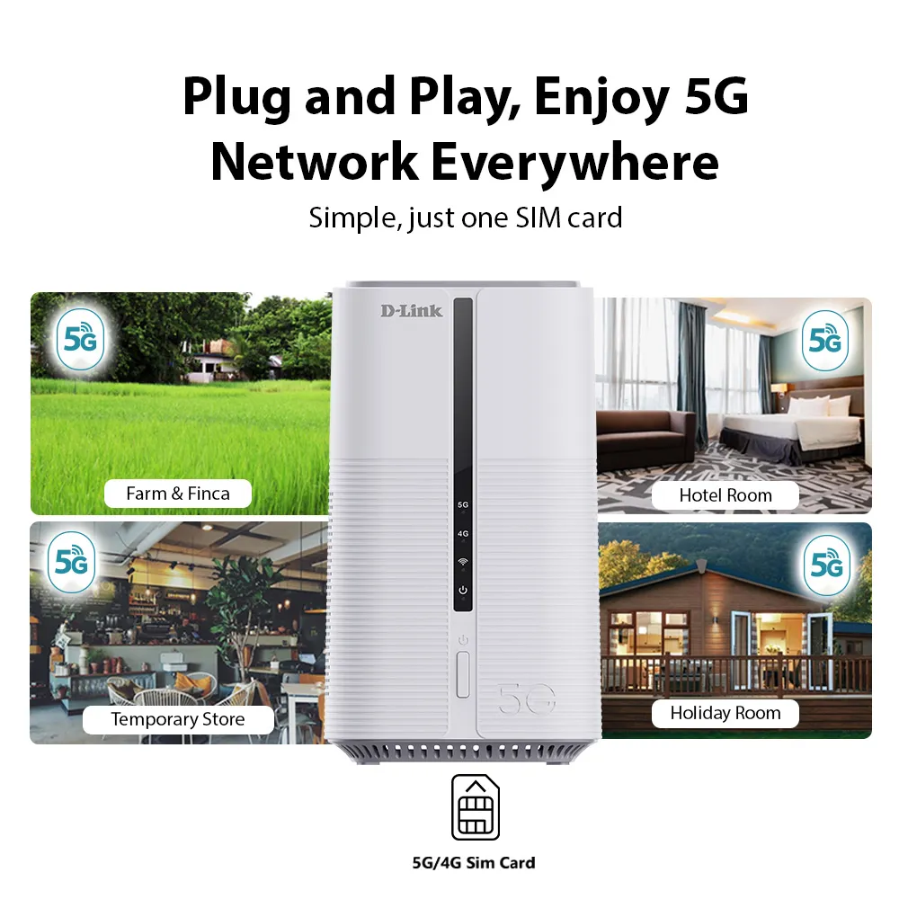 D-Link DWR-BE7200G 5G NR Wi-Fi 7 BE7200 Mobile Router