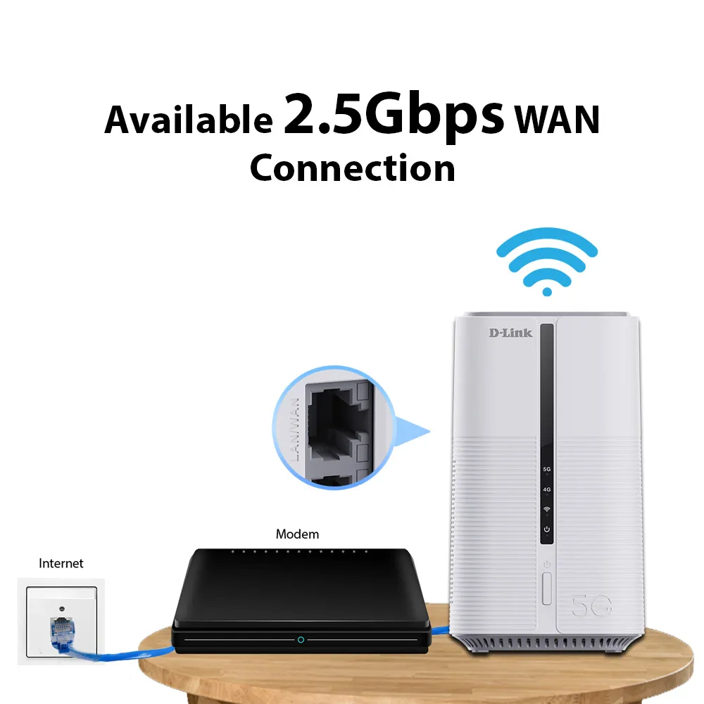 D-Link DWR-BE7200G 5G NR Wi-Fi 7 BE7200 Mobile Router