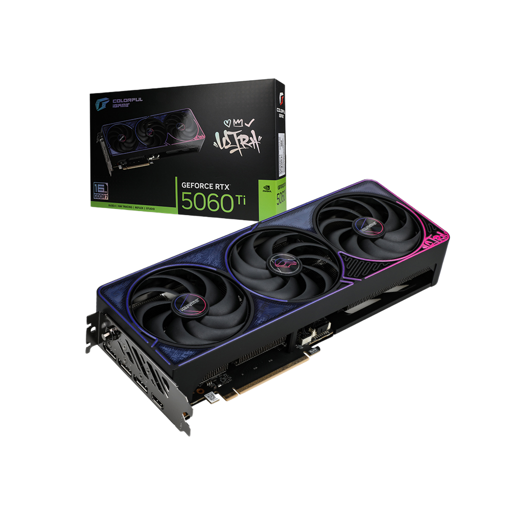 Colorful iGame GeForce RTX 5060 Ti Ultra OC 16GB-V 16GB GDDR7 Graphics Card