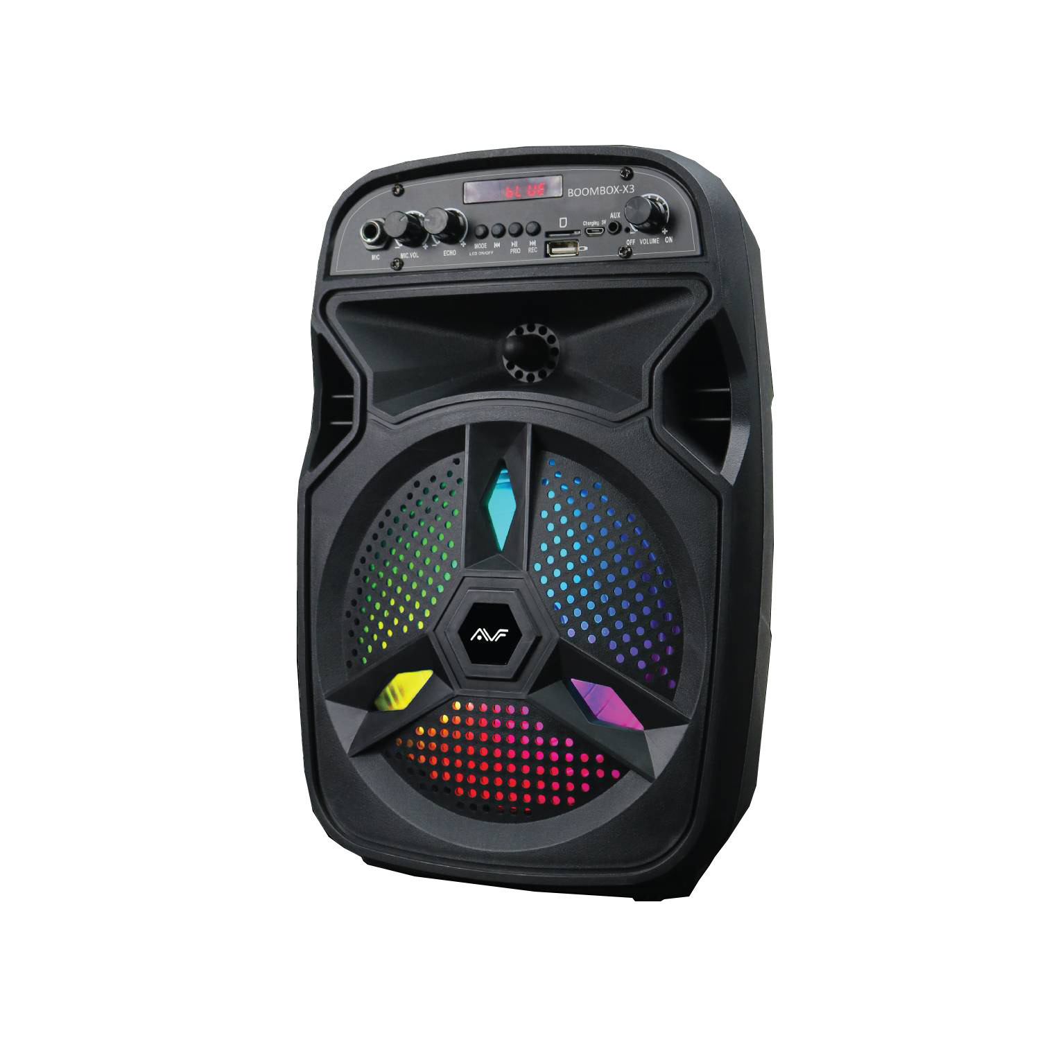 AVF BOOMBOX-X3 Portable Bluetooth Speaker Karaoke with Microphone