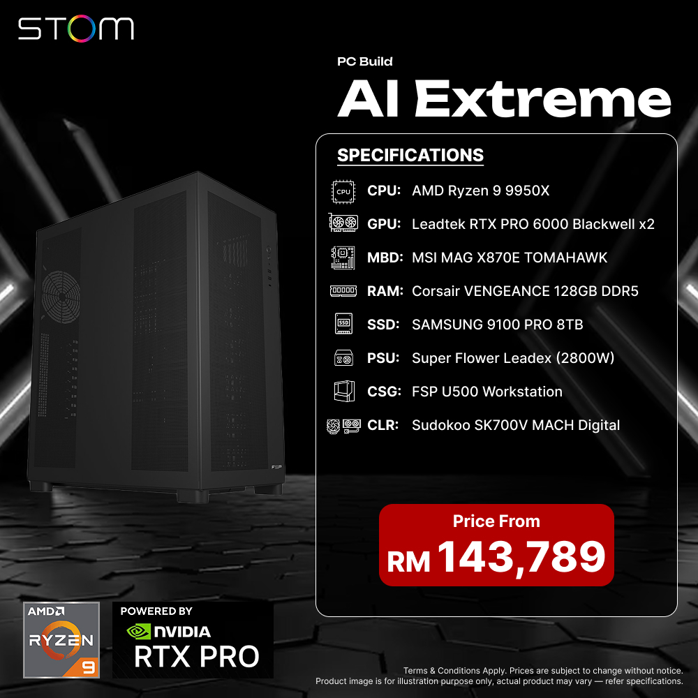 STOM PC Build Package - AI Extreme PC Workstation