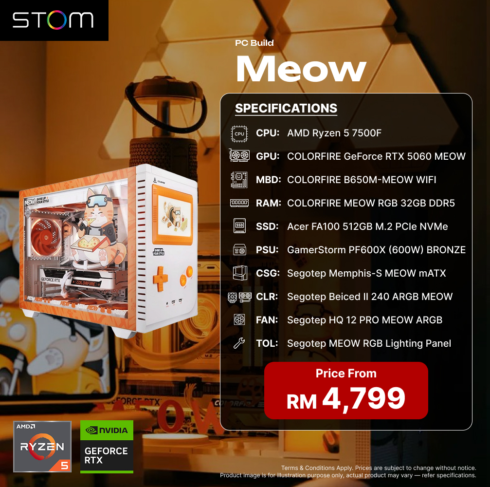 STOM PC Build Package - MEOW Set