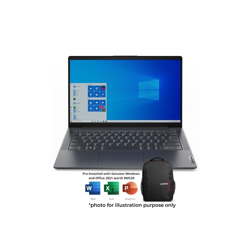 Lenovo IdeaPad 5 14ALC05 Grey / Abyss Blue Laptop | AMD Ryzen 5500U | 16GB RAM 512GB SSD | 14" FHD | W11 | MS OFFICE+BAG