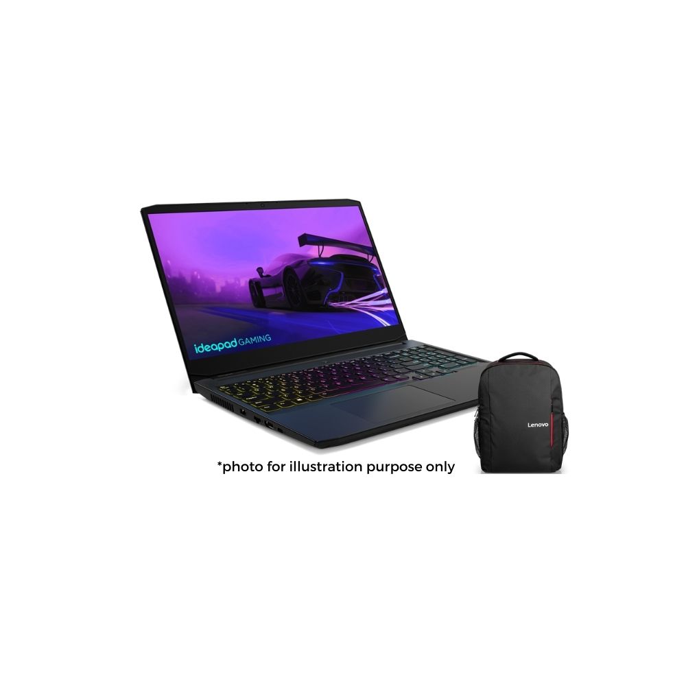 Lenovo IdeaPad Gaming 3 15IHU6 82K1017YMJ Laptop | i5-11300H | 8GB RAM 512GB SSD | RTX3050Ti | 15.6" FHD | RGB | W11 BAG