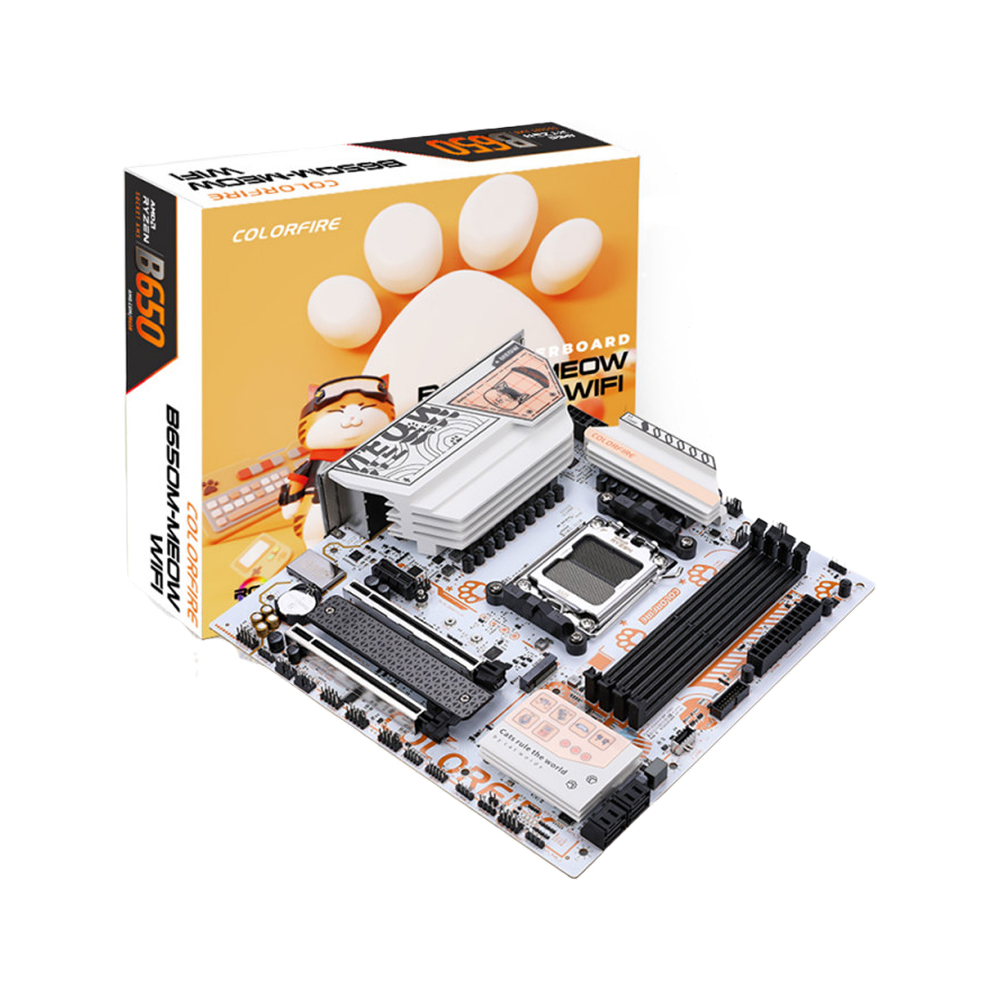 Colorful COLORFIRE B650M-MEOW WIFI AM5 mATX Motherboard