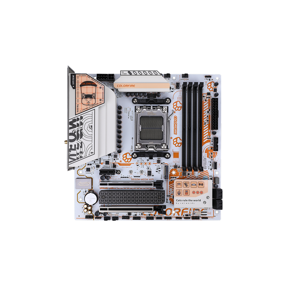 Colorful COLORFIRE B650M-MEOW WIFI AM5 mATX Motherboard