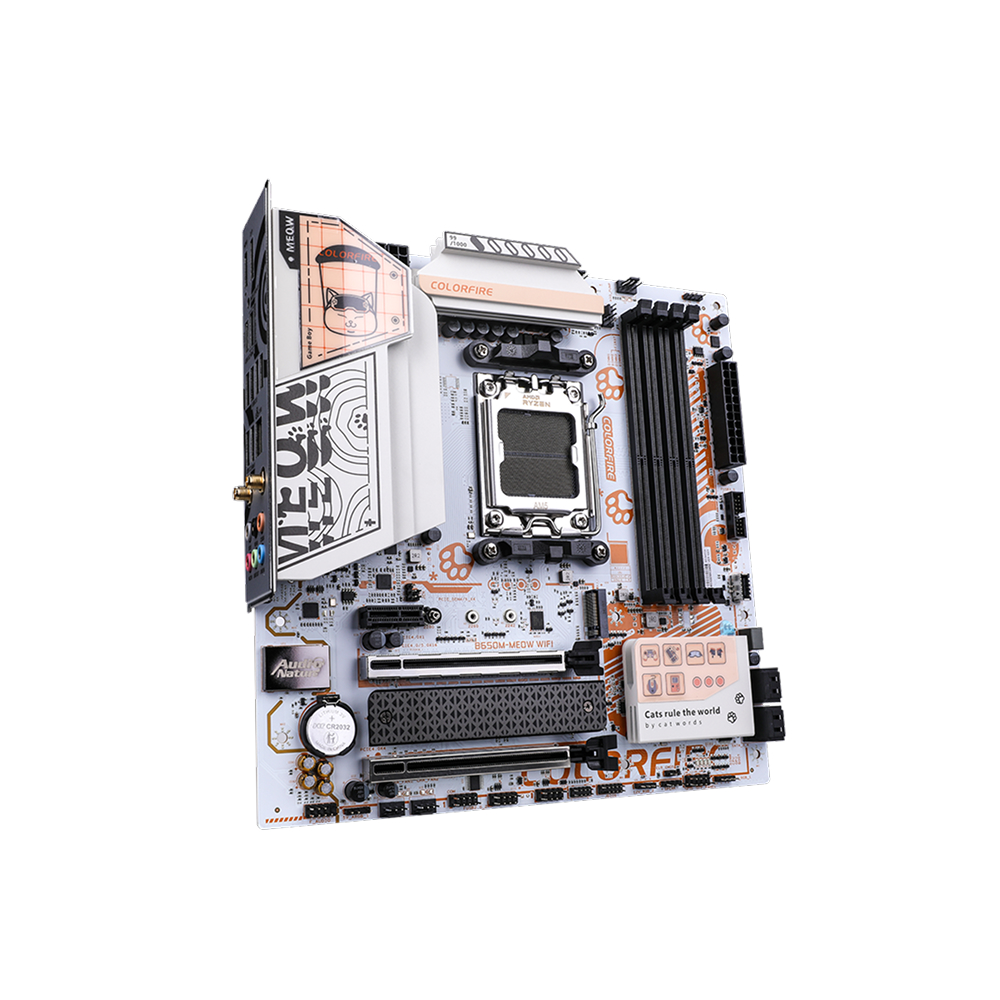 Colorful COLORFIRE B650M-MEOW WIFI AM5 mATX Motherboard