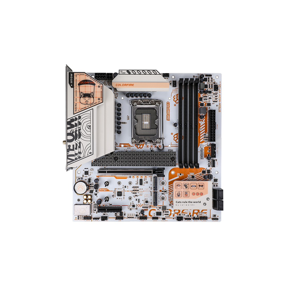 Colorful COLORFIRE B760M-MEOW WIFI V21 LGA1700 mATX Motherboard