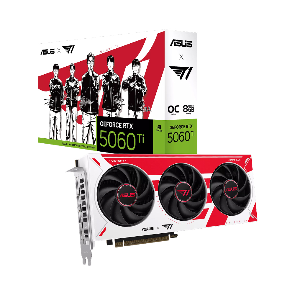 ASUS T1 GeForce RTX 5060 Ti OC 8GB GDDR7 Graphics Card