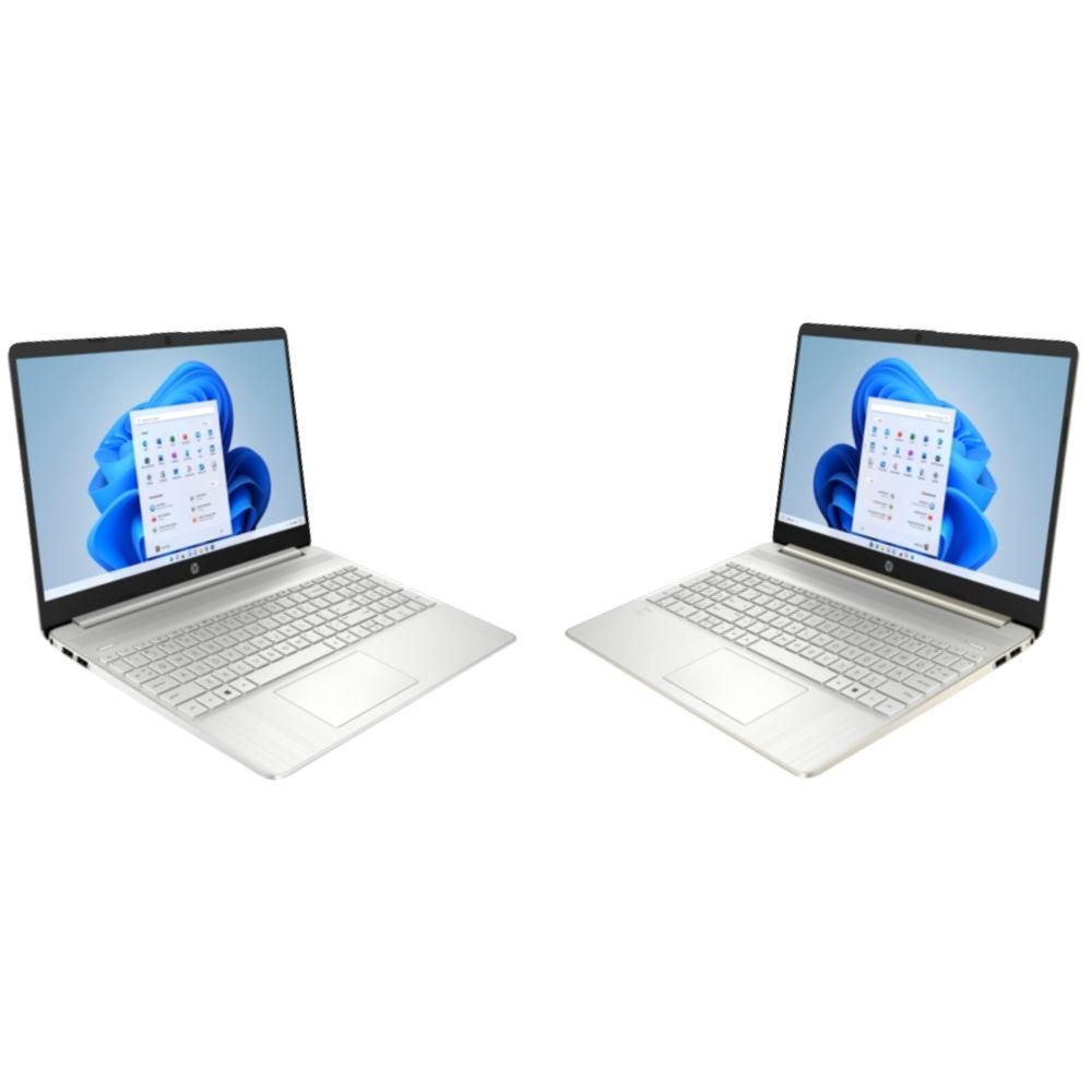 HP 15s-eq1557AU Gold / eq1558AU Silver Laptop | AMD Athlon | 4GB DDR4 RAM 256GB SSD | 15.6" HD | W11 | MS OFFICE + BAG
