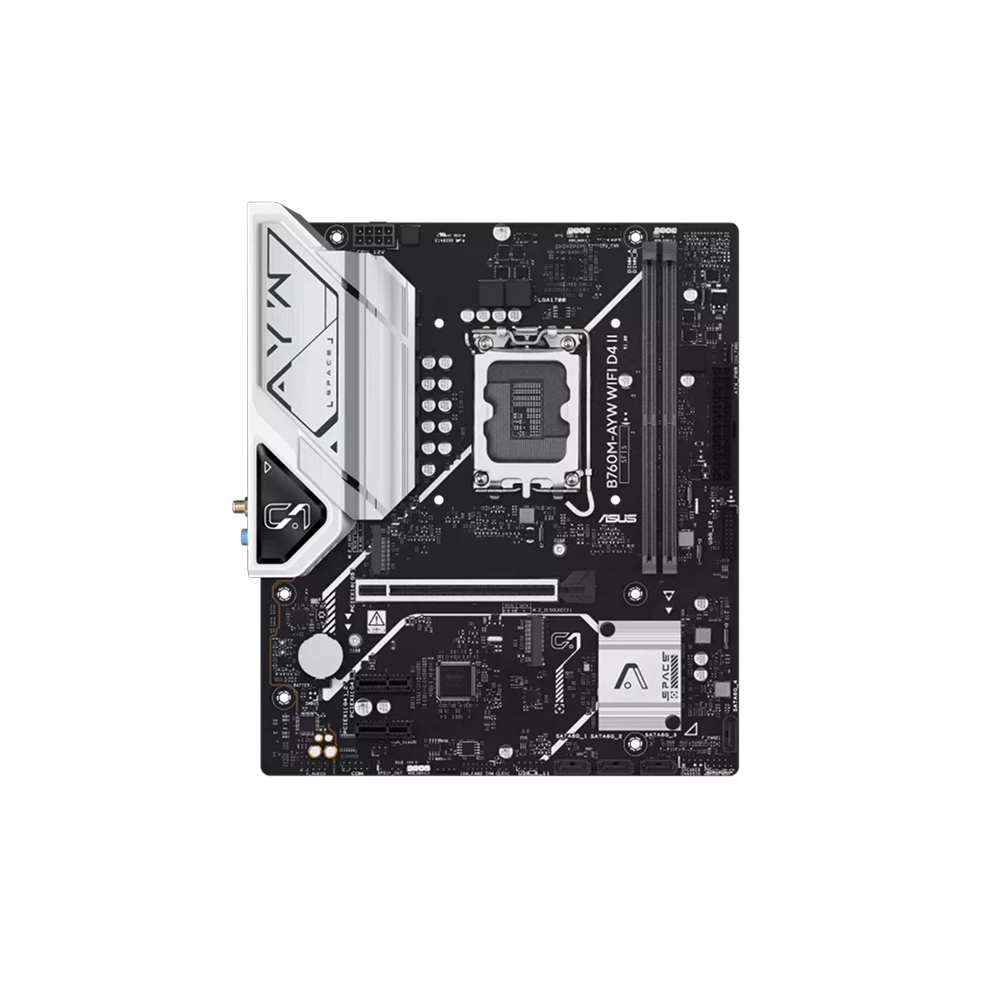 ASUS Prime B760M AYW WIFI D4 II LGA1700 mATX Motherboard
