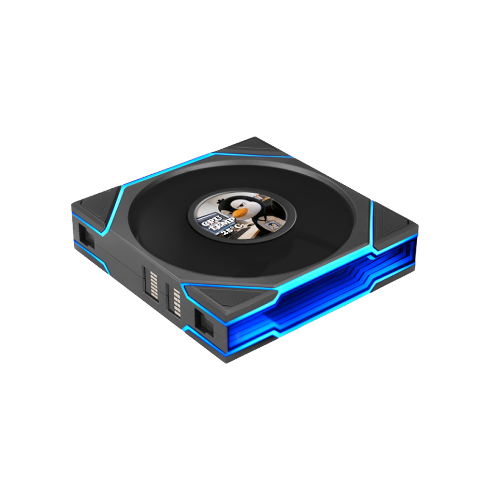 Lian Li UNI FAN TL LCD FLEX 120 Reverse Blade 12CM Case Fan (3Packs)