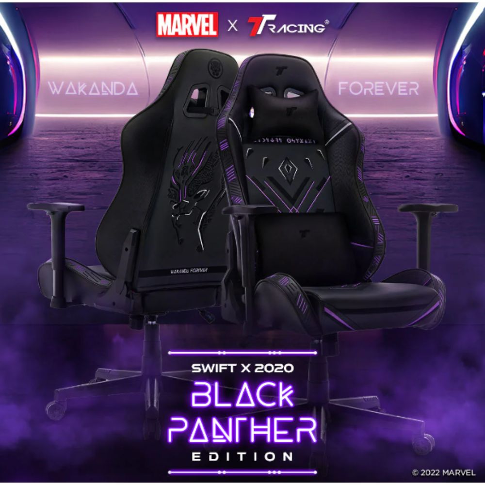 TTRacing Swift X 2020 Gaming Chair - Black Panther Edition
