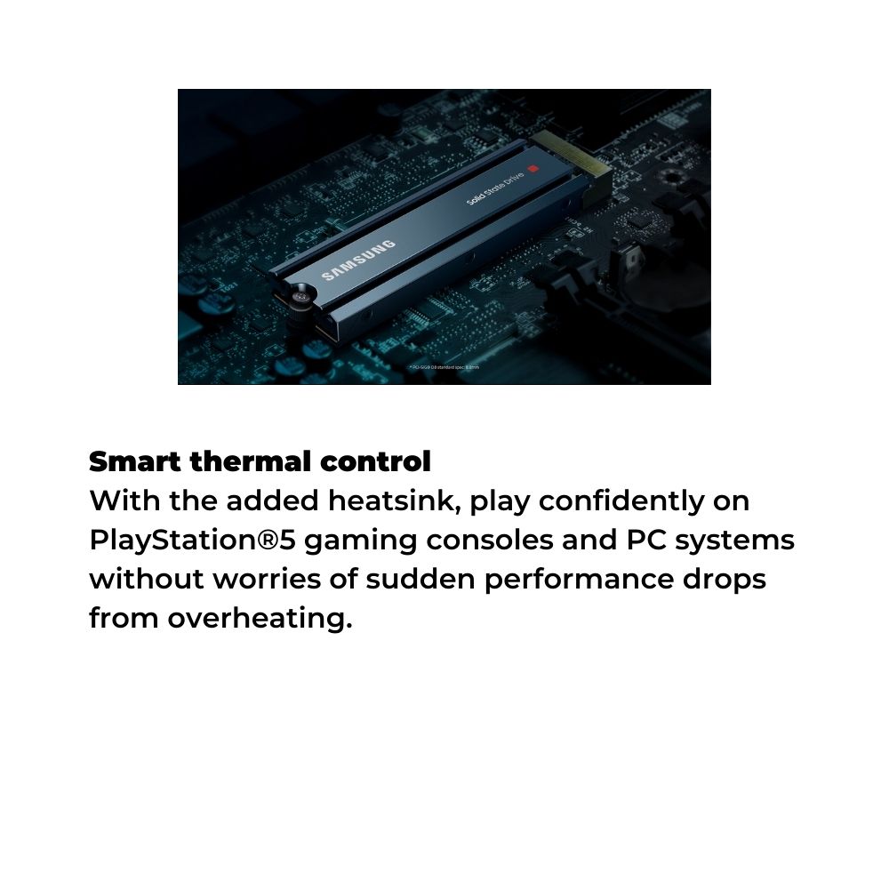 Samsung 980 Pro with Heatsink M.2 2280 PCIe NVMe Gen4 SSD