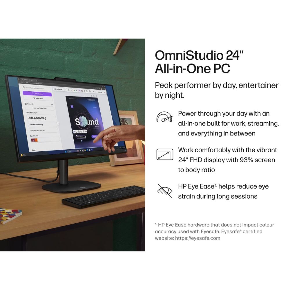 HP OmniStudio AIO 24-cv0005d Desktop | AMD Ryzen 5 40