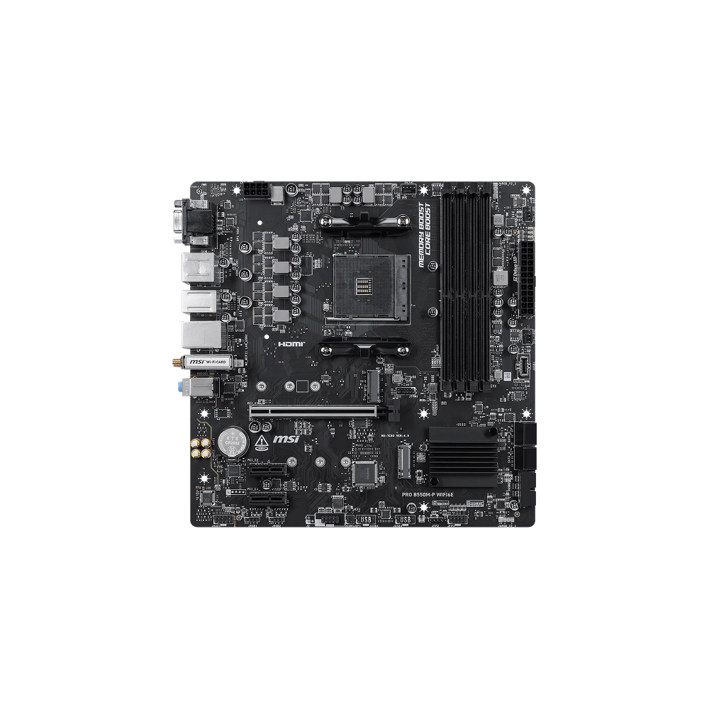 MSI PRO B550M-P WIFI6E AM4 mATX Motherboard