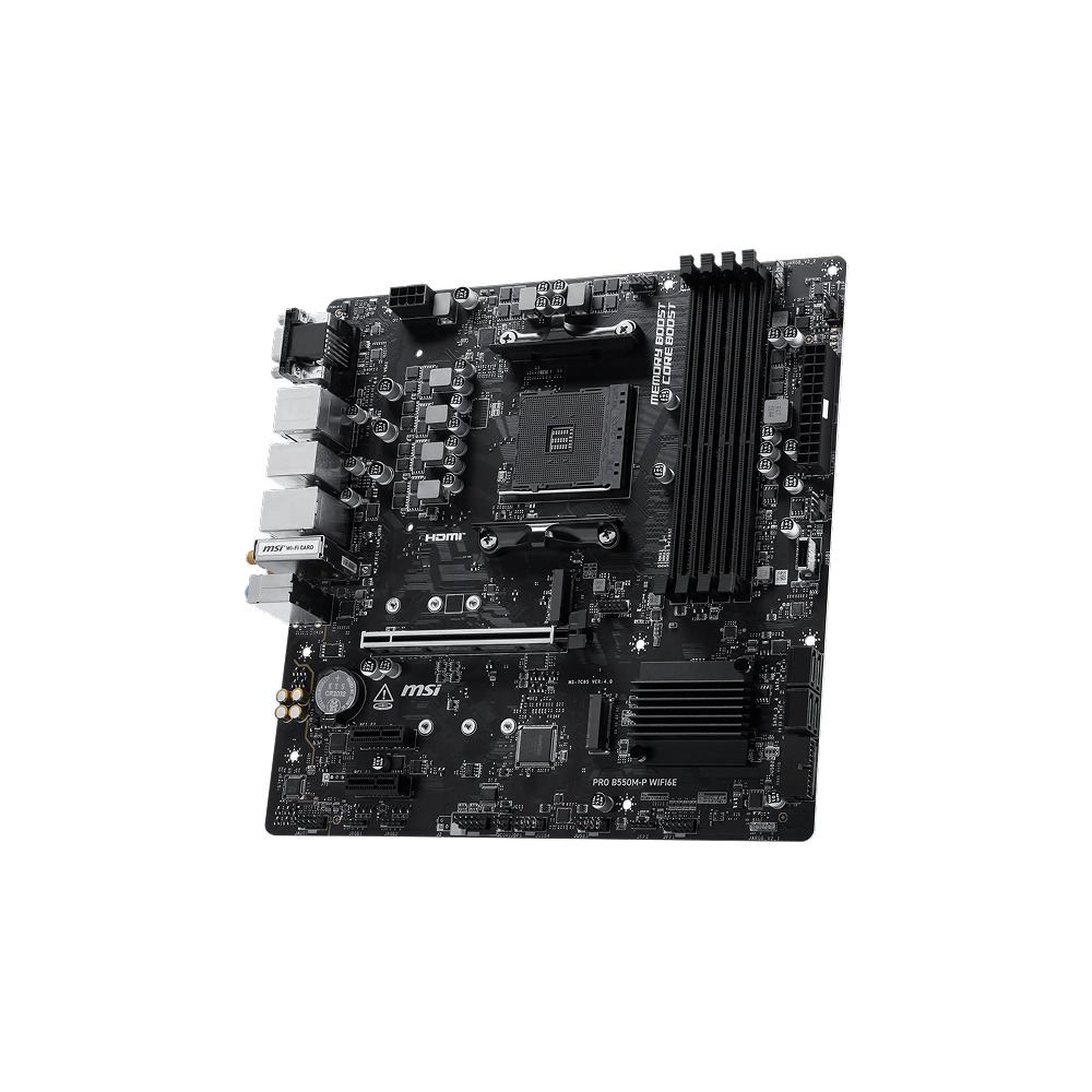 MSI PRO B550M-P WIFI6E AM4 mATX Motherboard