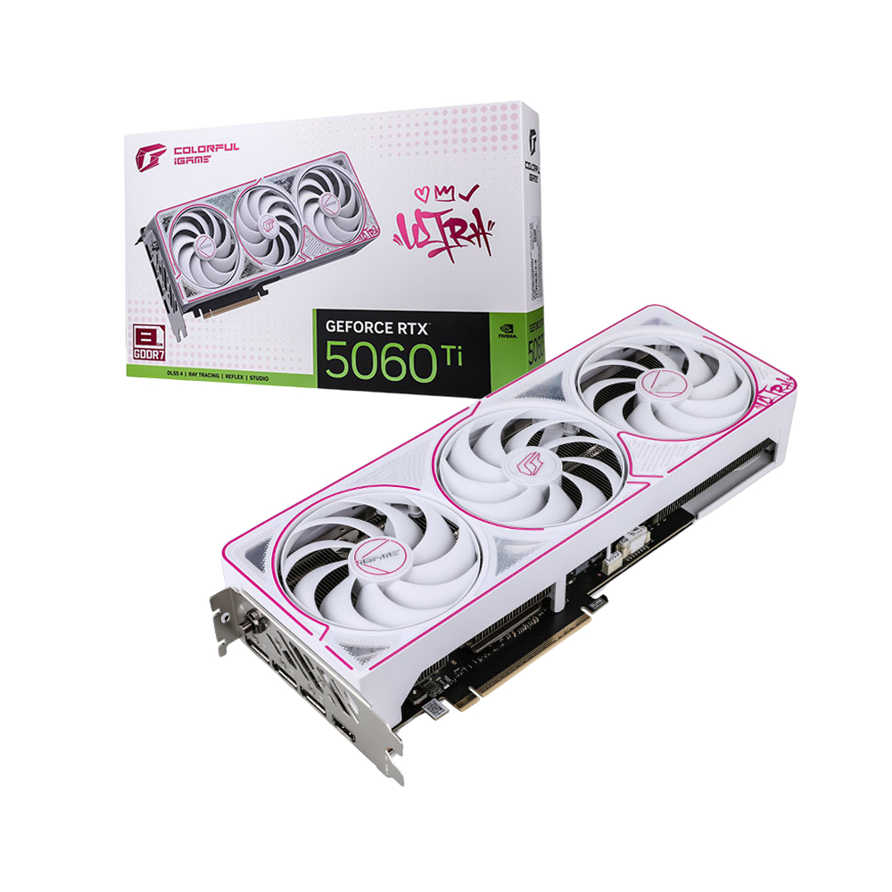 Colorful iGame GeForce RTX 5060 Ti Ultra W OC 8GB-V 8GB GDDR7 Graphics Card