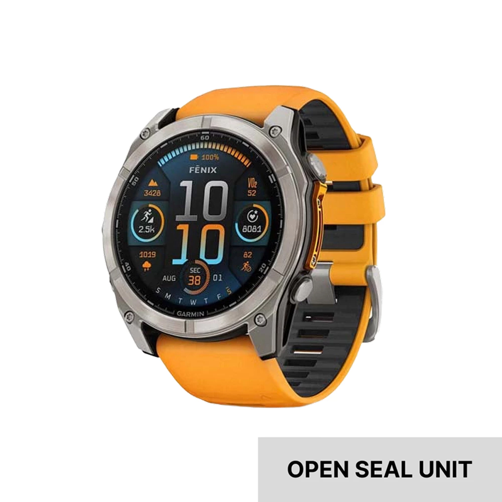(Open Seal) Garmin Fenix 8 AMOLED Advanced Outdoor GPS Smartwatch