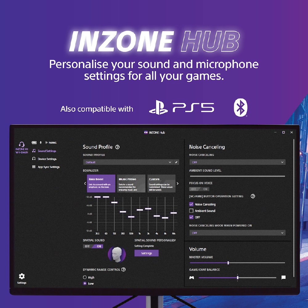 (ThunderShockz) Sony INZONE H9 Wireless Noise Cancelling Gaming Headset
