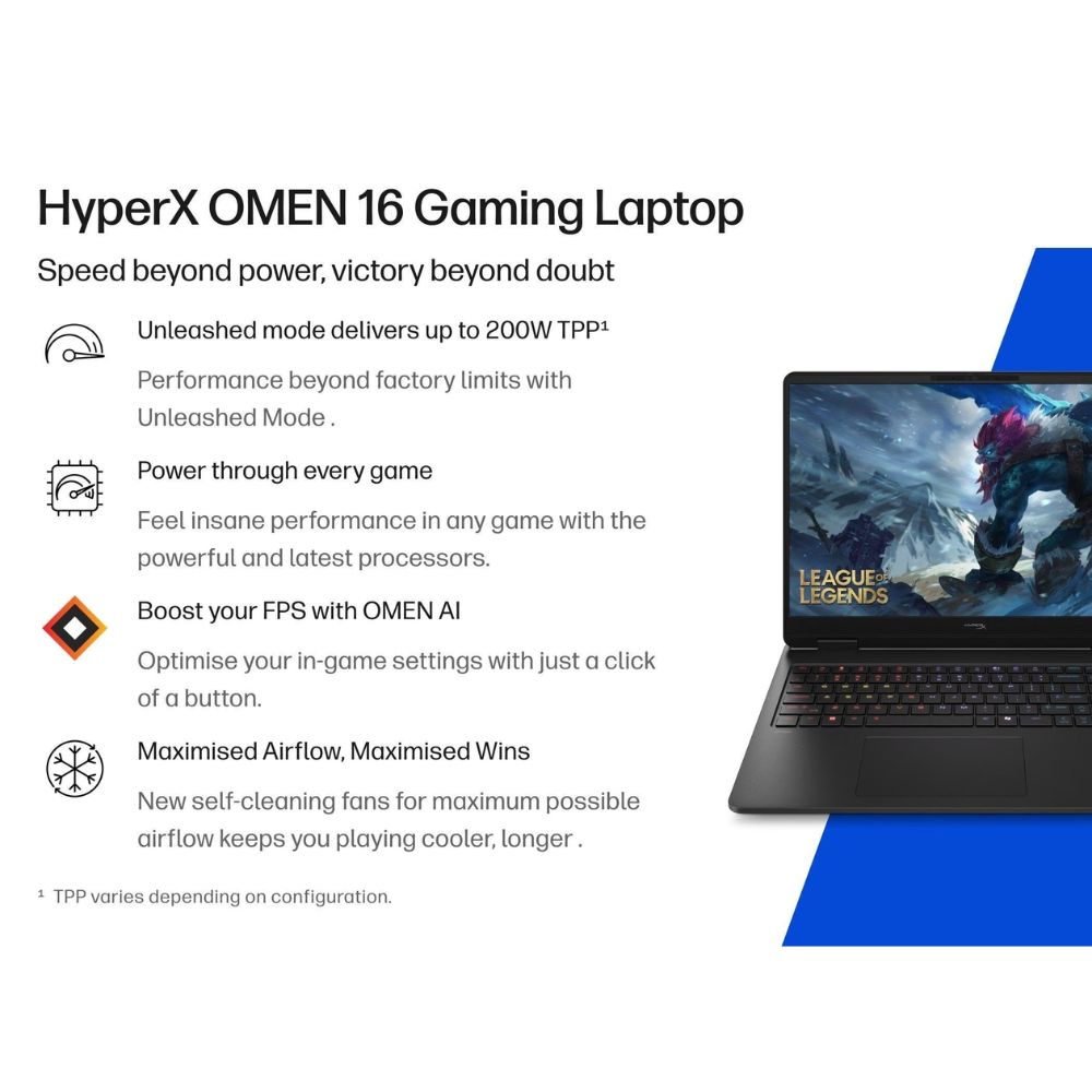 HP HyperX Omen 16-am2163TX Laptop | GeForce RTX5060 | Intel Core i7-14650HX