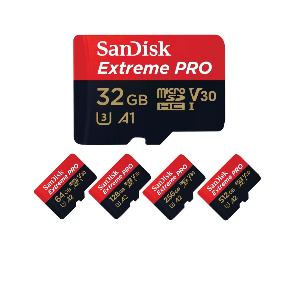 SanDisk MicroSD Extreme PRO UHS-I C10 V30 U3 A1 Memory Card
