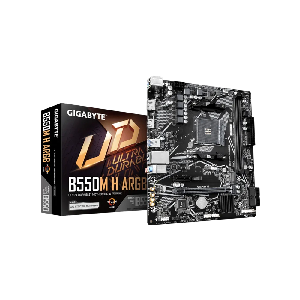 Gigabyte B550M H ARGB AM4 mATX Motherboard