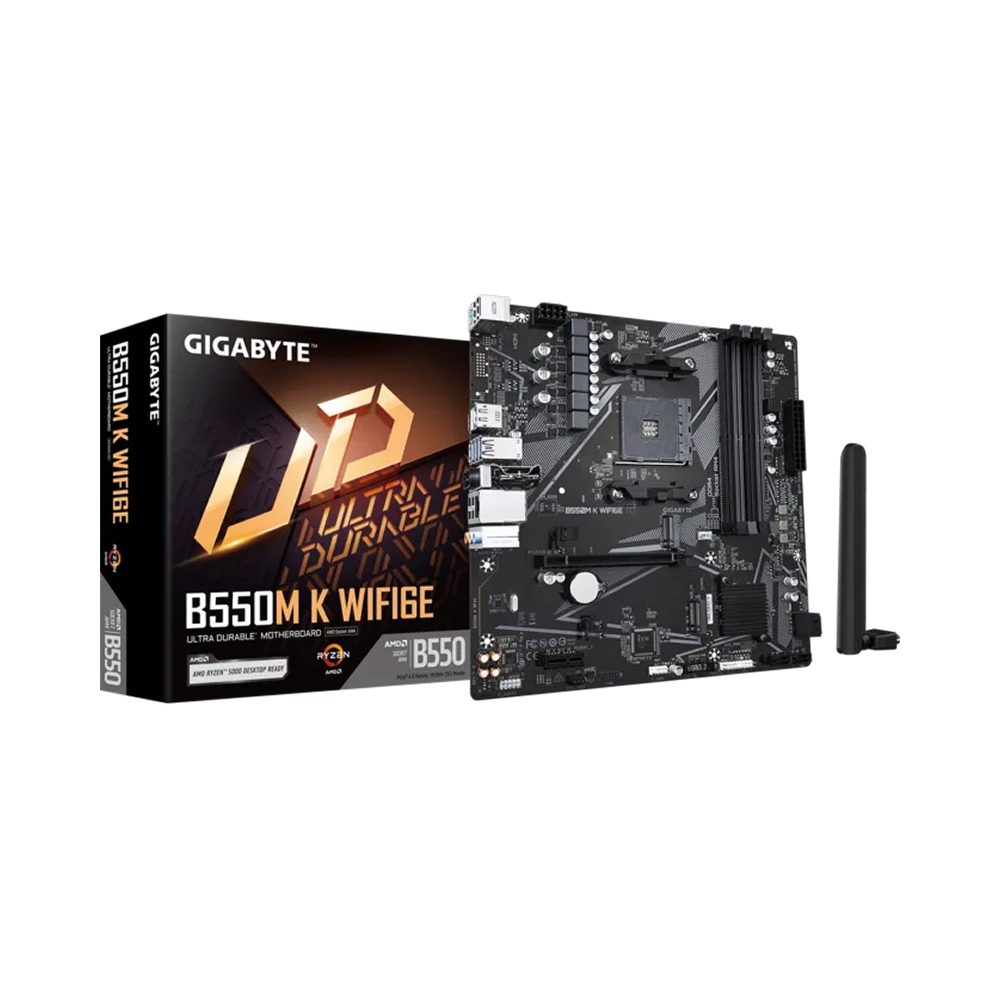 Gigabyte B550M K WIFI6E AM4 mATX Motherboard