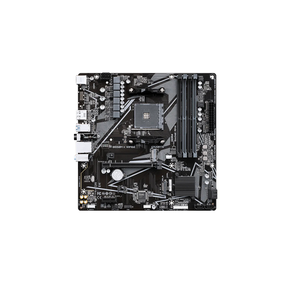 Gigabyte B550M K WIFI6E AM4 mATX Motherboard