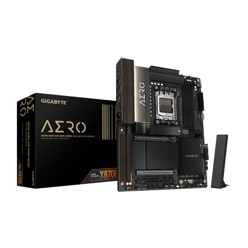 Gigabyte X870 AERO X3D DARK WOOD AM5 ATX Motherboard
