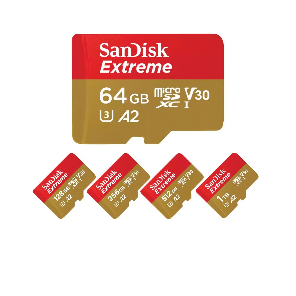 SanDisk MicroSD Extreme UHS-I C10 V30 Memory Card