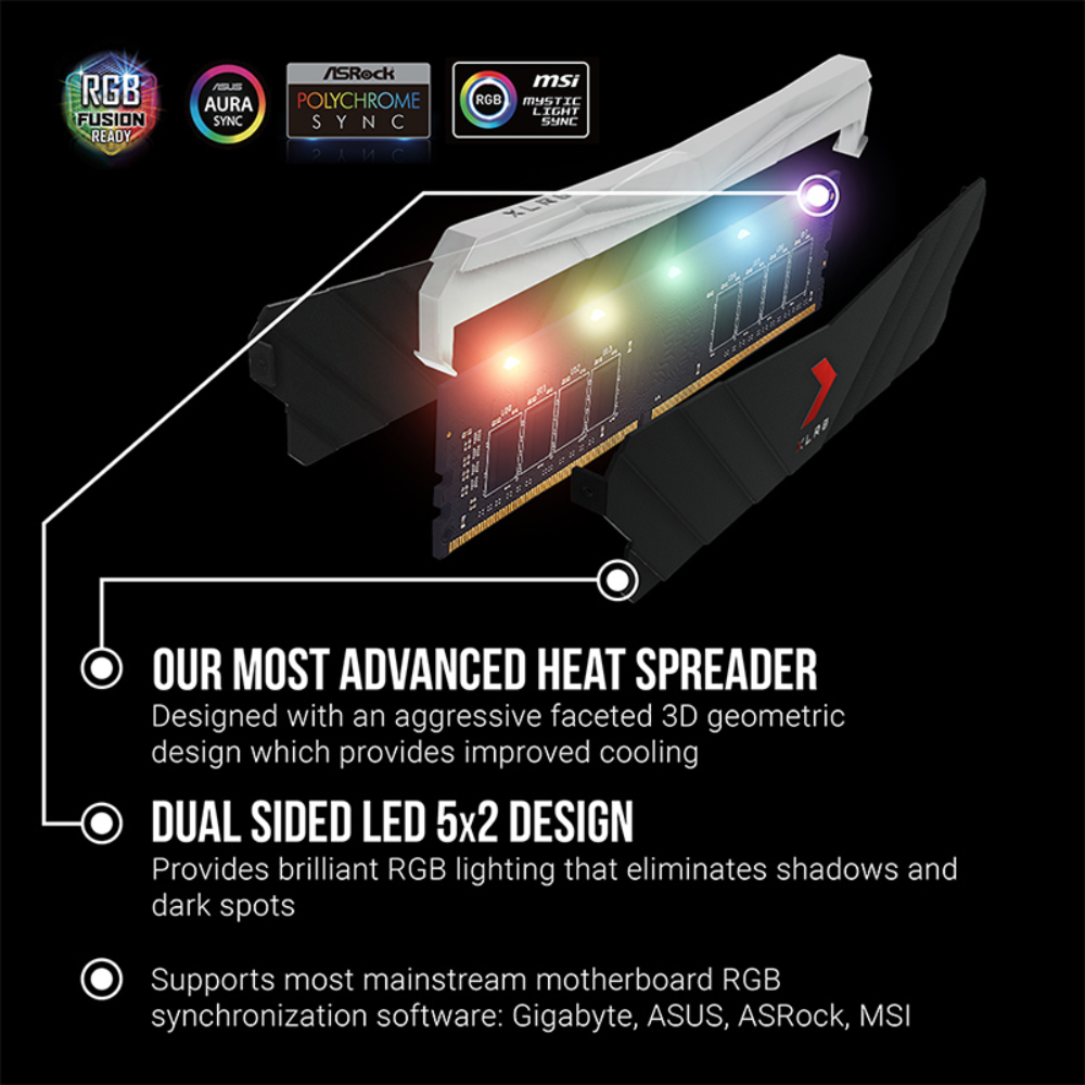 PNY XLR8 GAMING EPIC-X RGB DDR4 Desktop RAM