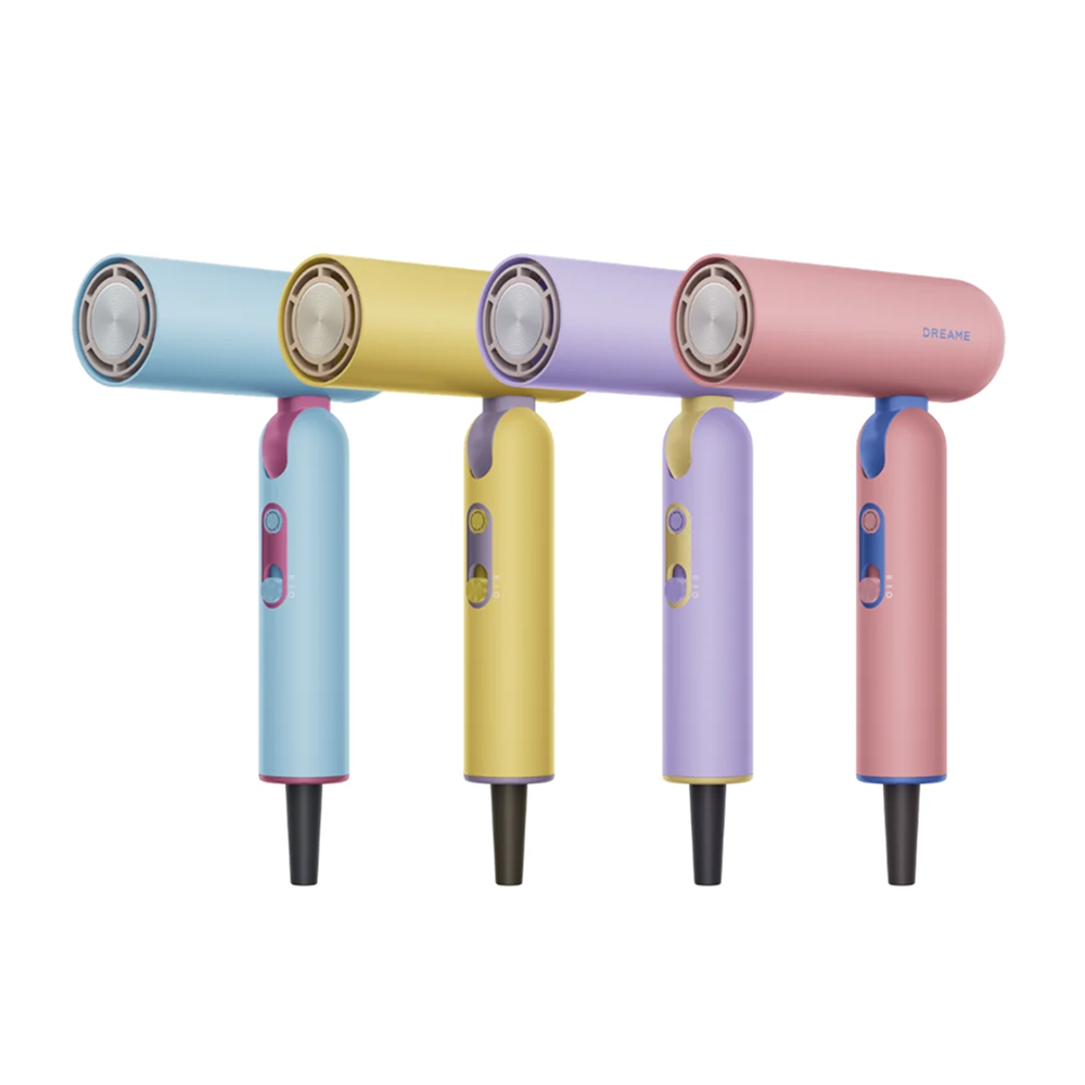 Dreame Pocket Cake High-Speed Hair Dryer | 300g Foldable 3-in-1 Design, 110,000RPM, 350M Negative Ions, 3-Min Fast Dry