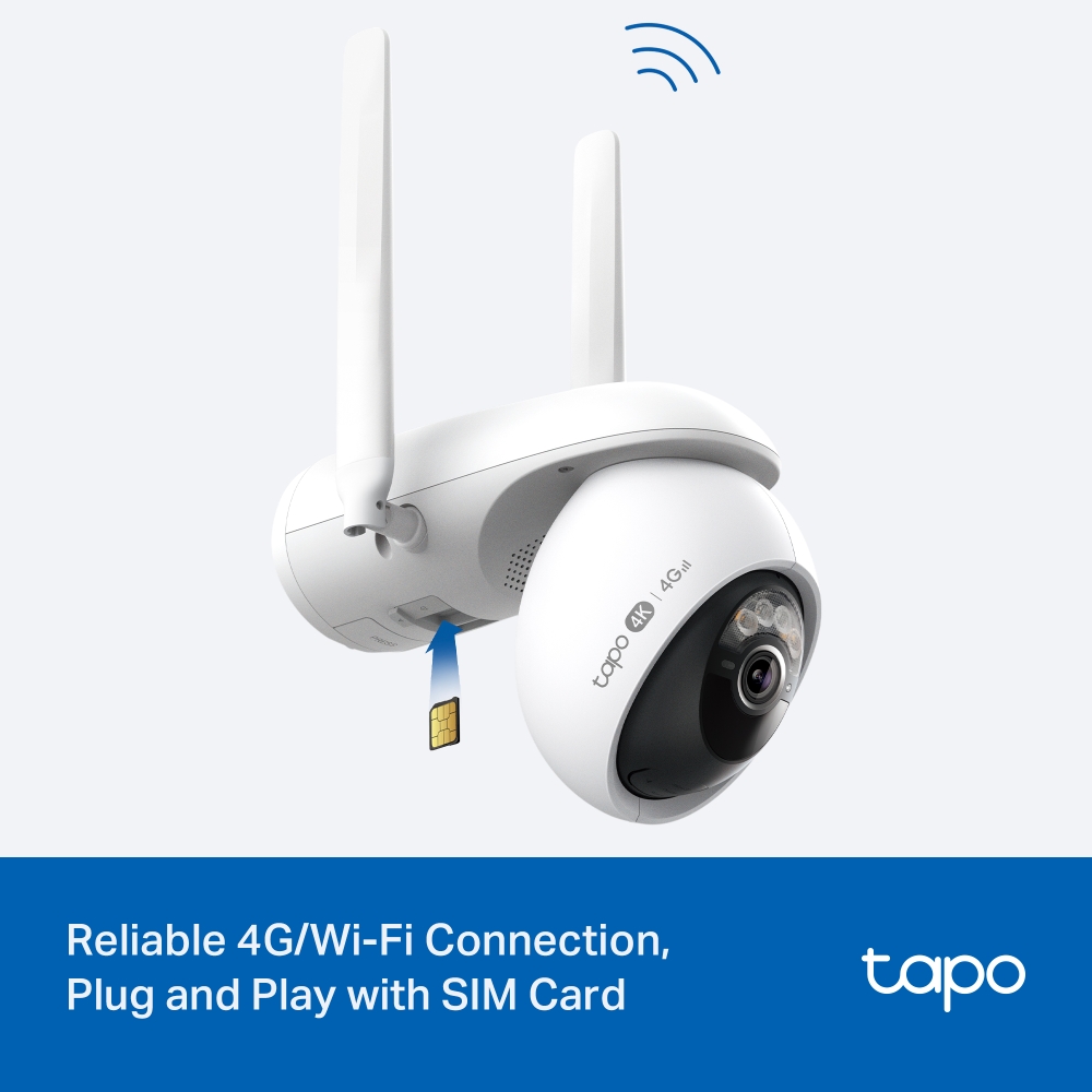 TP-Link Tapo C665G KIT 4K Solar-Powered Wi-Fi/4G Security Camera Kit